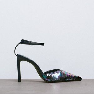 NWT Zara Multi-color Sequin Pumps